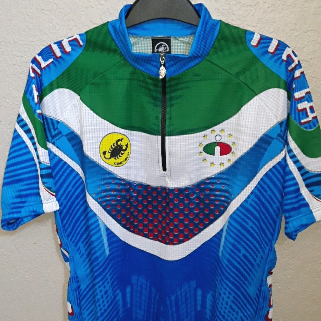 Euc Vtg Castelli Italian Italia Cycling Jersey